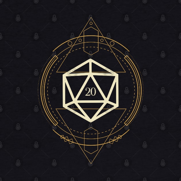 Sacred Geometry D20 Dice Tabletop RPG by dungeonarmory